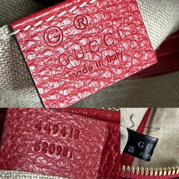 💯 Authentic Gucci Bree Disco Crossbody Bag in Red🍀 - Picture 12 of 16